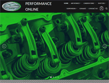 Tablet Screenshot of performanceonline.com.au